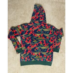 1815M SCOTCH & SODA AMSTERDAM BLAUW - Mountain Print, Stripes Hoodie Sweatshirt